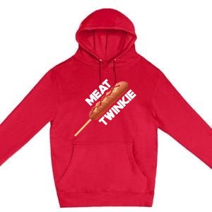 Meat Twinkie Corn Dog For Lovers Dogs Foodie Sausage Premium Pullover Hoodie