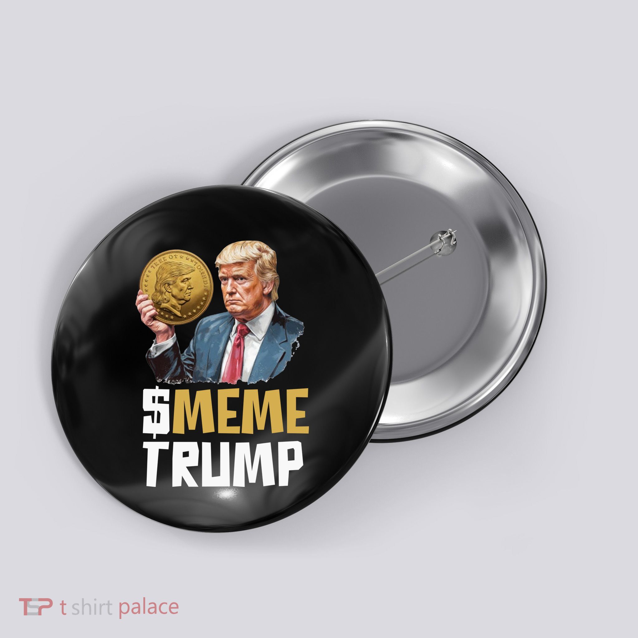 Meme Trump Coin Crypto Currency $Trump Button