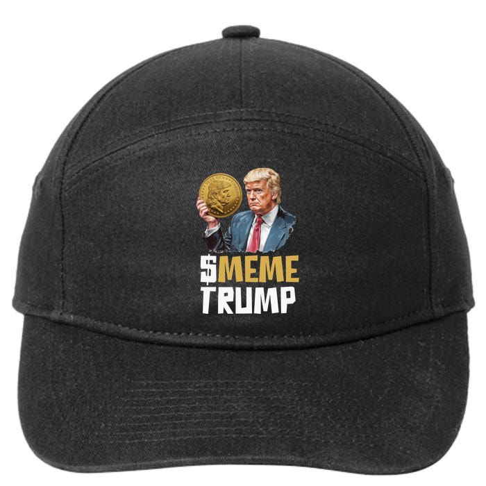 Meme Trump Coin Crypto Currency $Trump 7-Panel Snapback Hat