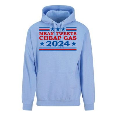 Mean Tweets Cheap Gas 2024 Funny Pro Trump Election Unisex Surf Hoodie