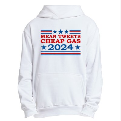 Mean Tweets Cheap Gas 2024 Funny Pro Trump Election Urban Pullover Hoodie