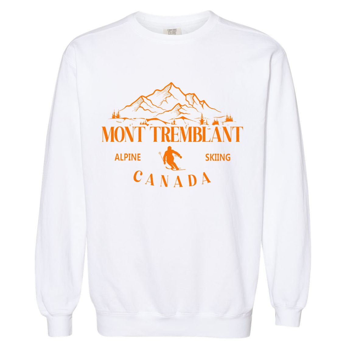 Mont Tremblant Canada Ski Resort Quebec Skiing Souvenir Garment-Dyed Sweatshirt