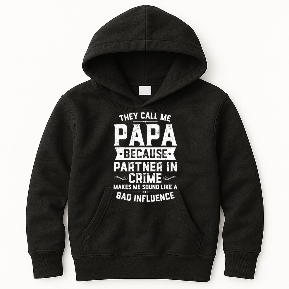 Mens They Call Me Papa Because Partner In Crime Shirt Fathers Day TShirt Kids Hoodie