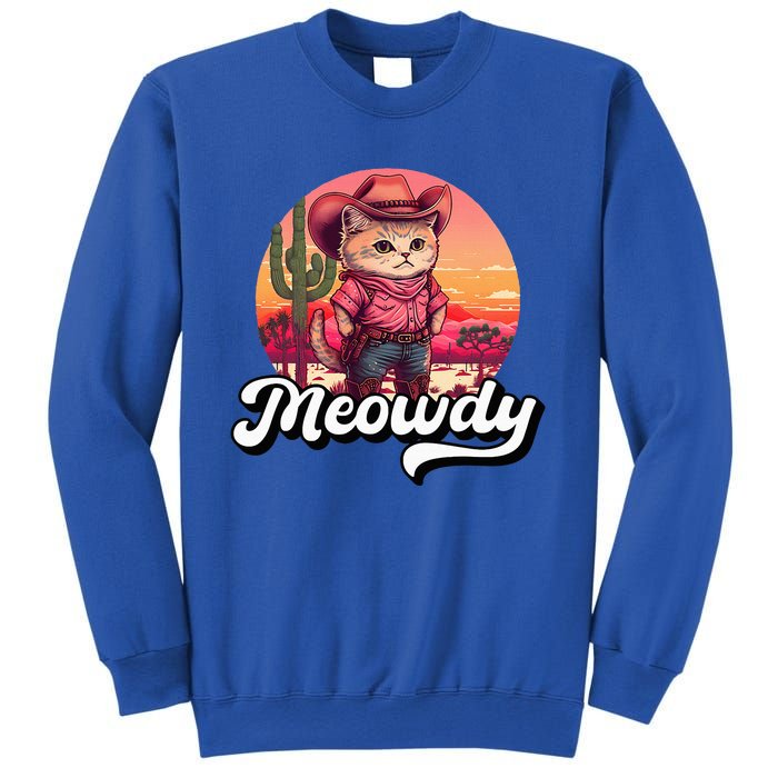 Meowdy Texas Cat Meme Country Music Cowgirl Cute Cat Sweatshirt