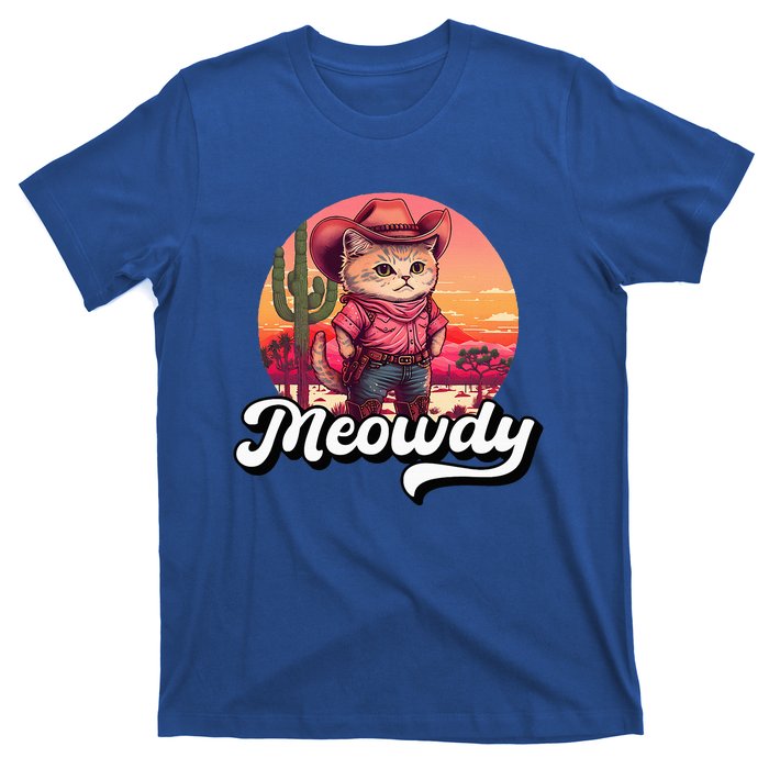 Meowdy Texas Cat Meme Country Music Cowgirl Cute Cat T-Shirt