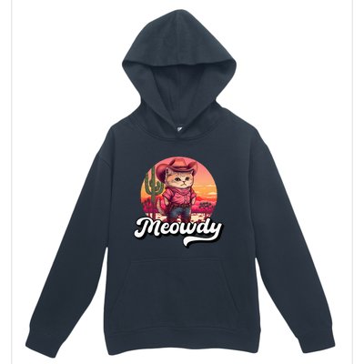 Meowdy Texas Cat Meme Country Music Cowgirl Cute Cat Urban Pullover Hoodie