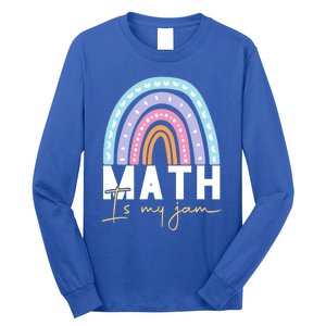 Math Teacher Cute Gift Math Is My Jam Cute Gift Long Sleeve Shirt