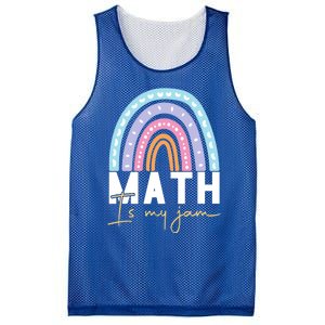 Math Teacher Cute Gift Math Is My Jam Cute Gift Mesh Reversible Basketball Jersey Tank