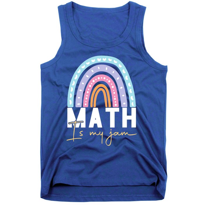 Math Teacher Cute Gift Math Is My Jam Cute Gift Tank Top