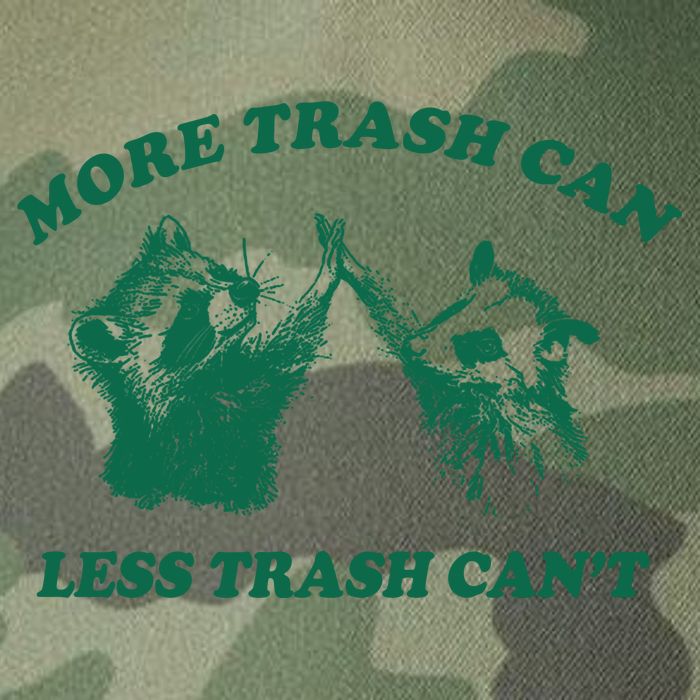 More Trach Can Less Trach CanT Funny Raccoon Legacy Tie Dye Trucker Hat