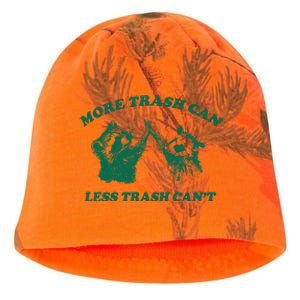 More Trach Can Less Trach CanT Funny Raccoon Kati - Camo Knit Beanie