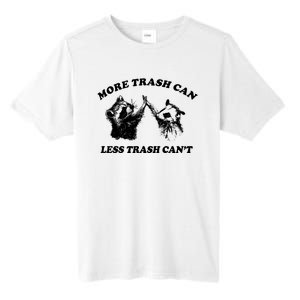 More Trach Can Less Trach CanT Funny Raccoon Tall Fusion ChromaSoft Performance T-Shirt