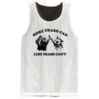 More Trach Can Less Trach CanT Funny Raccoon Mesh Reversible Basketball Jersey Tank