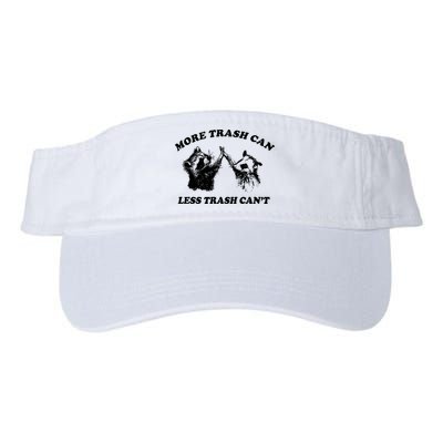 More Trach Can Less Trach CanT Funny Raccoon Visor