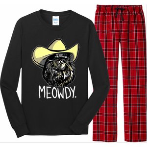 Meowdy Texas Cat Meme Long Sleeve Pajama Set