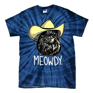 Meowdy Texas Cat Meme Tie-Dye T-Shirt