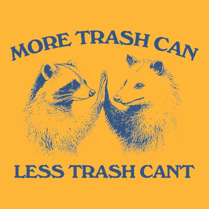 More Trash Can Less Trash CanT Funny Inspiration Sustainable Knit Beanie