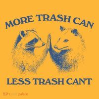 More Trash Can Less Trash CanT Funny Inspiration Pom Pom 12in Knit Beanie