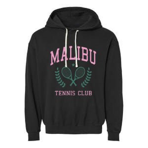 Malibu Tennis Club Fashion Design Classic Garment-Dyed Fleece Hoodie