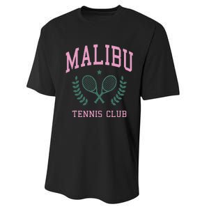 Malibu Tennis Club Fashion Design Classic Performance Sprint T-Shirt