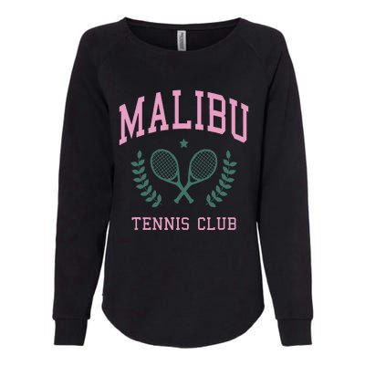 Malibu Tennis Club Fashion Design Classic Womens California Wash Sweatshirt