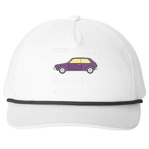 Manual Transmission Car Driving Enthusiast Stick Shift Humor Snapback Five-Panel Rope Hat