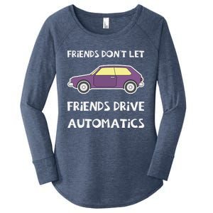 Manual Transmission Car Driving Enthusiast Stick Shift Humor Women's Perfect Tri Tunic Long Sleeve Shirt