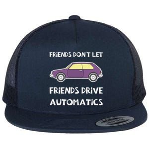 Manual Transmission Car Driving Enthusiast Stick Shift Humor Flat Bill Trucker Hat