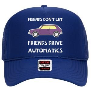 Manual Transmission Car Driving Enthusiast Stick Shift Humor High Crown Mesh Back Trucker Hat