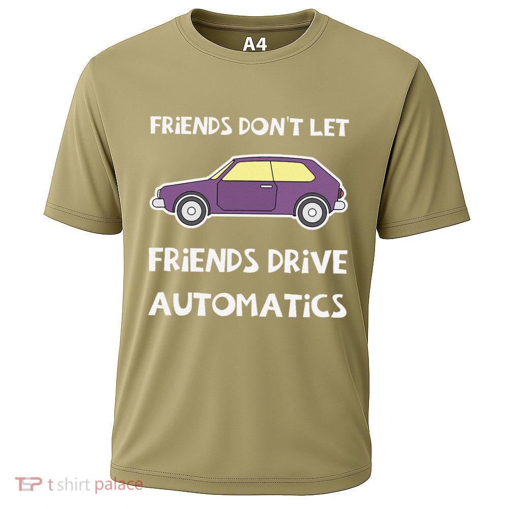Manual Transmission Car Driving Enthusiast Stick Shift Humor Cooling Performance Crew T-Shirt