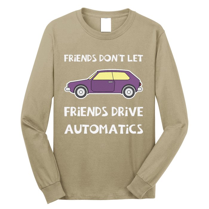 Manual Transmission Car Driving Enthusiast Stick Shift Humor Long Sleeve Shirt