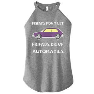 Manual Transmission Car Driving Enthusiast Stick Shift Humor Women's Perfect Tri Rocker Tank