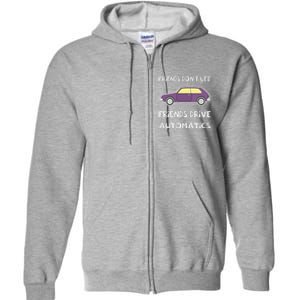 Manual Transmission Car Driving Enthusiast Stick Shift Humor Full Zip Hoodie