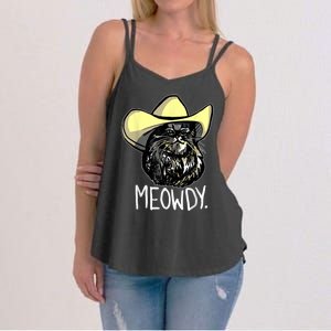 Meowdy Texas Cat Meme Women's Strappy Tank