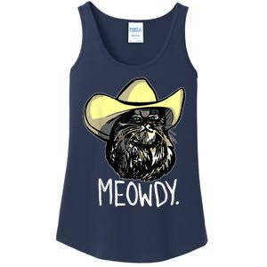 Meowdy Texas Cat Meme Ladies Essential Tank