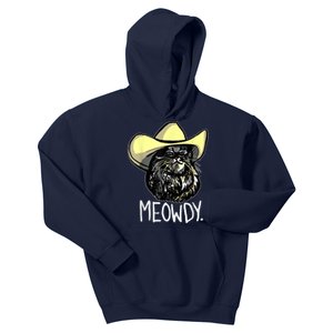 Meowdy Texas Cat Meme Kids Hoodie