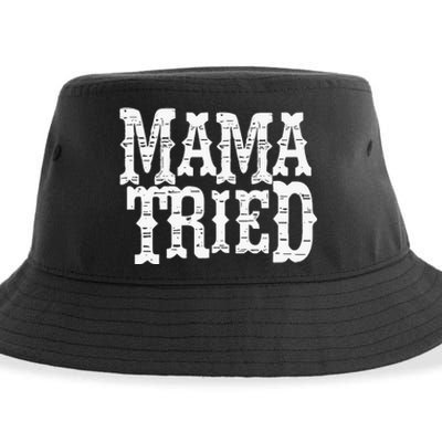 Mama Tried Country Outlaw Music Sustainable Bucket Hat