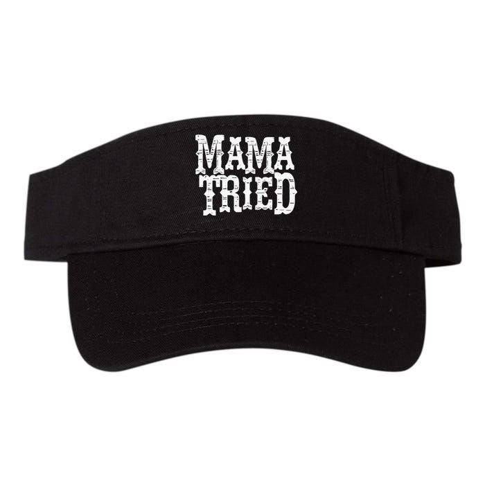 Mama Tried Country Outlaw Music Valucap Bio-Washed Visor