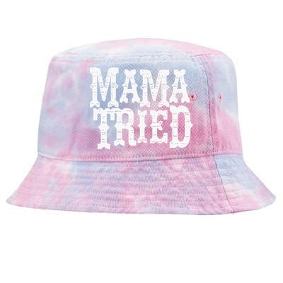 Mama Tried Country Outlaw Music Tie-Dyed Bucket Hat