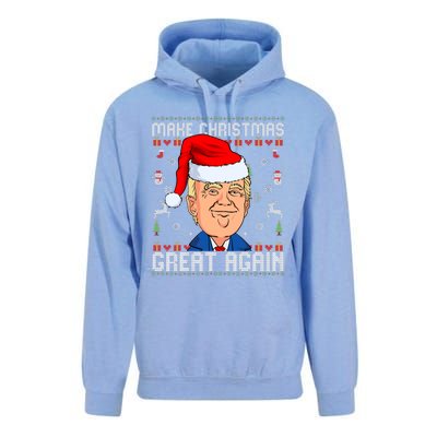 Make This Christmas Great Again Funny Donald Trump Ugly Sweater Unisex Surf Hoodie