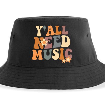 Music Teacher Cute Back To School YAll Need Music Sustainable Bucket Hat