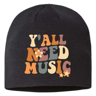 Music Teacher Cute Back To School YAll Need Music Sustainable Beanie