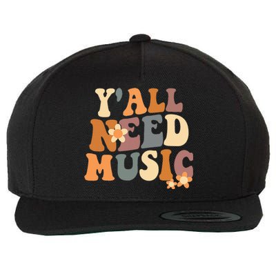 Music Teacher Cute Back To School YAll Need Music Wool Snapback Cap