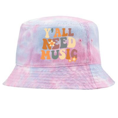 Music Teacher Cute Back To School YAll Need Music Tie-Dyed Bucket Hat