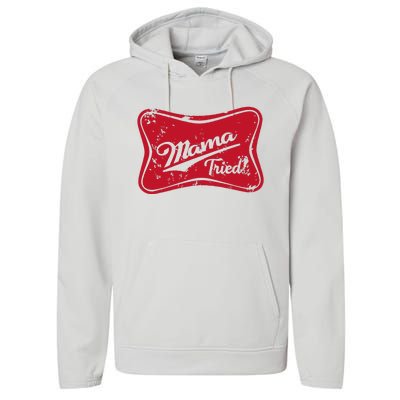 Mama Tried Country Outlaw Music Western Performance Fleece Hoodie