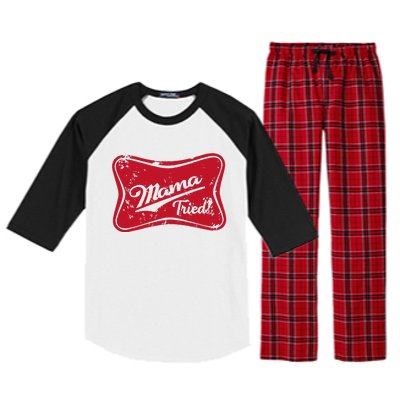 Mama Tried Country Outlaw Music Western Raglan Sleeve Pajama Set