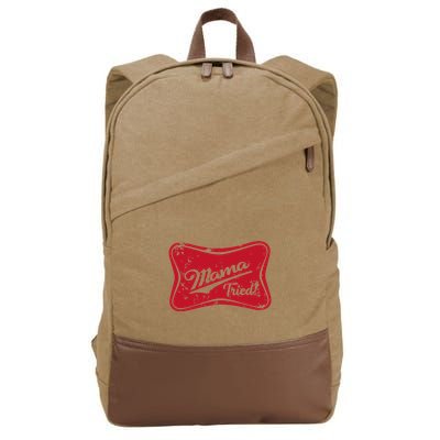 Mama Tried Country Outlaw Music Western Cotton Canvas Backpack