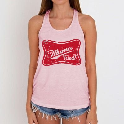 Mama Tried Country Outlaw Music Western Women's Knotted Racerback Tank