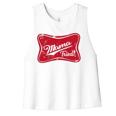 Mama Tried Country Outlaw Music Western Women's Racerback Cropped Tank