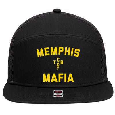Memphis Tennessee Classic Rock Music The 70s Retro TCB 7 Panel Mesh Trucker Snapback Hat